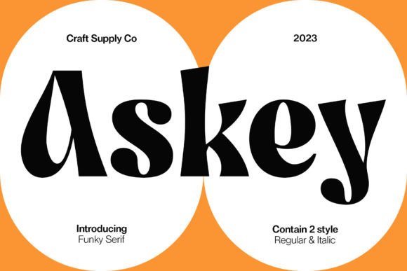 Askey: A Funky Serif Font for Creative Makers