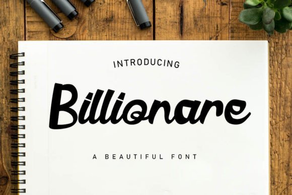 Billionare: A Fun, Bold Display Font