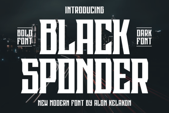 Black Sponder: A Bold Serif for Web Design