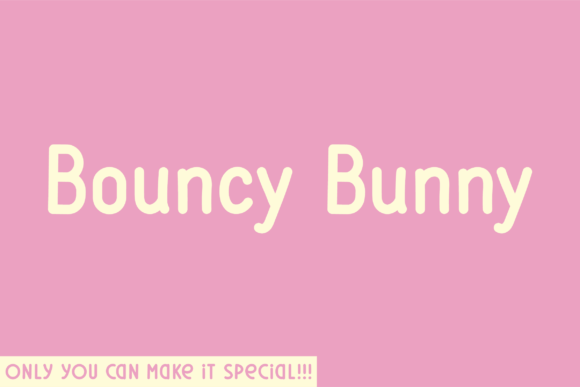 Bouncy Bunny Font: A Bold Choice