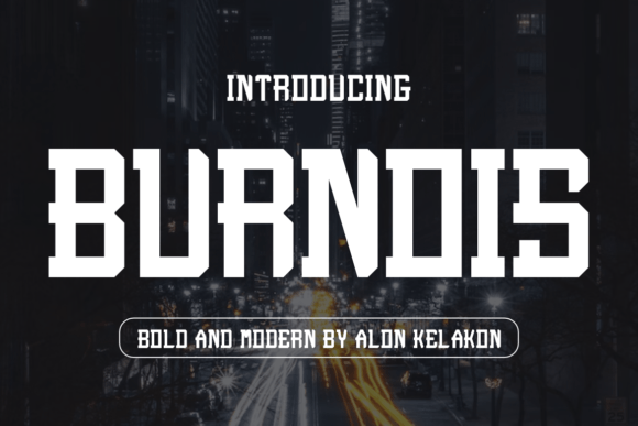 Burnois Font: Bold Serif for Web Design