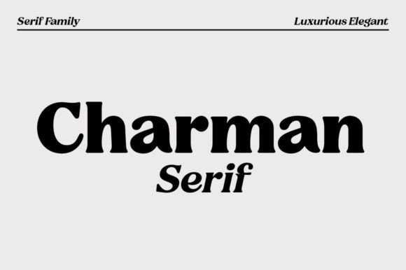 Charman Serif: A Elegant Font for Business Branding