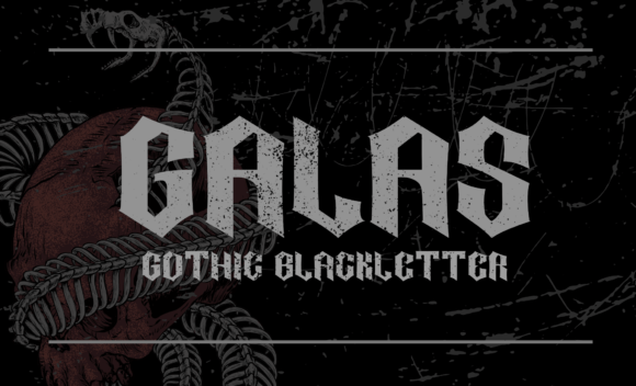 Galas: A Bold Gothic Font for Creative Makers