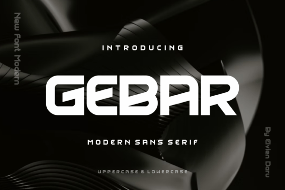 Gebar: A Bold Typeface for Editorial Design