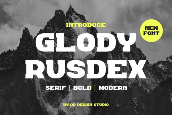 Glody Rusdex: A Bold Typographic Statement