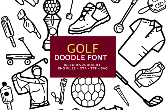 Golf Doodle Font for Web Design