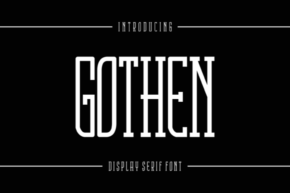 Gothen: A Bold Serif Font for Creative Campaigns