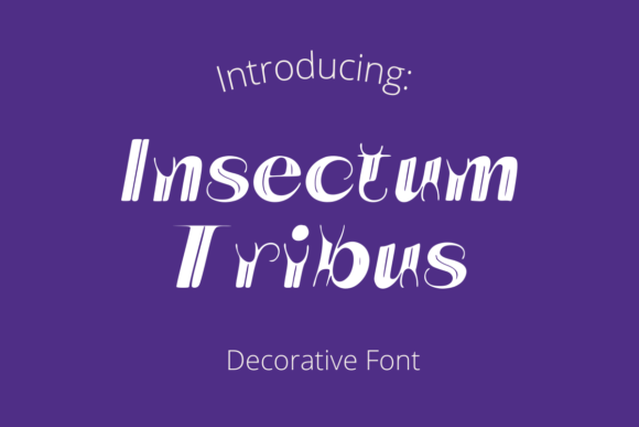Insectum Tribus: A Bold Font for Digital Marketing