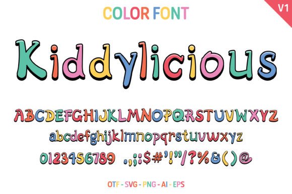 Kiddylicious V1: A Playful Font for Kids’ Campaigns