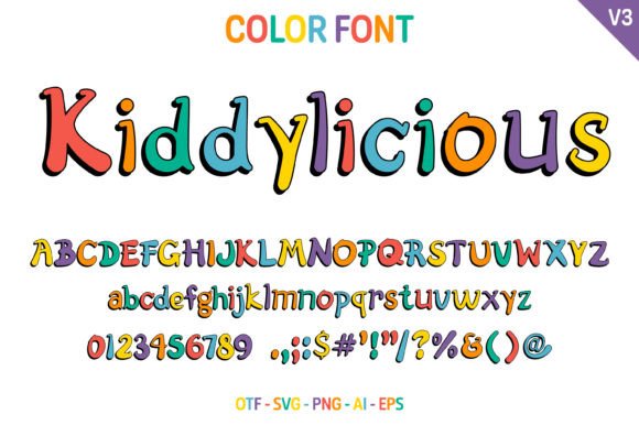 Kiddylicious V3 Font Review