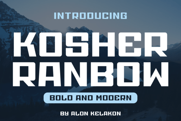 Kosher Ranbow: A Bold Font for Digital Campaigns