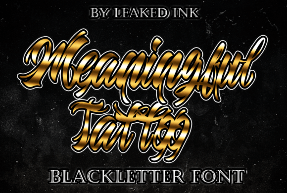 Meaningful Tattoo Font for Business