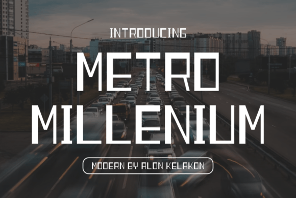 Metro Millenium Font for Crafters