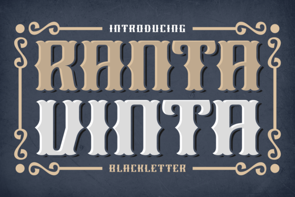 Ranta Vinta: A Bold Blackletter Choice