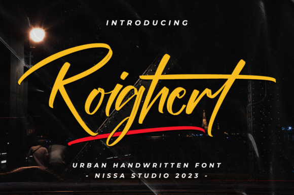Roighert: A Bold Handwritten Font