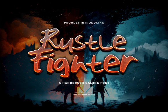 Rustle Fighter Font for Web Design