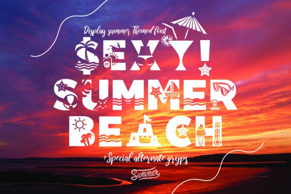 Sexy Summer Beach Font for Business