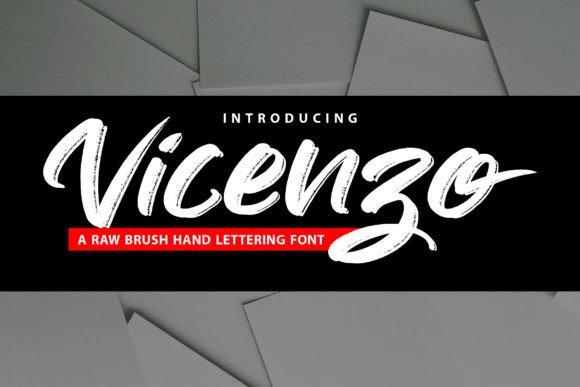 Vicenzo: A Bold Script Font for Editorial Design