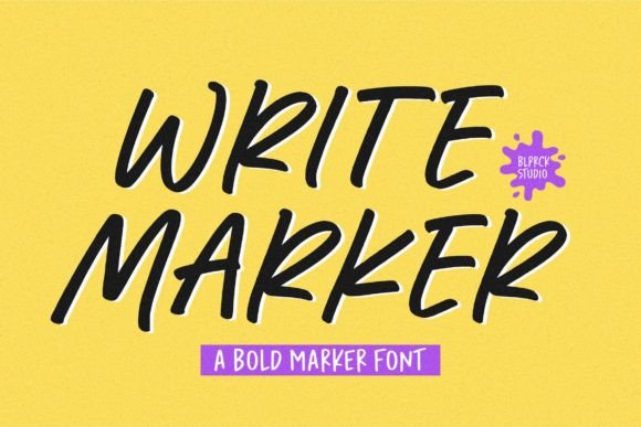 Write Marker: A Handwritten Font for Creative Projects